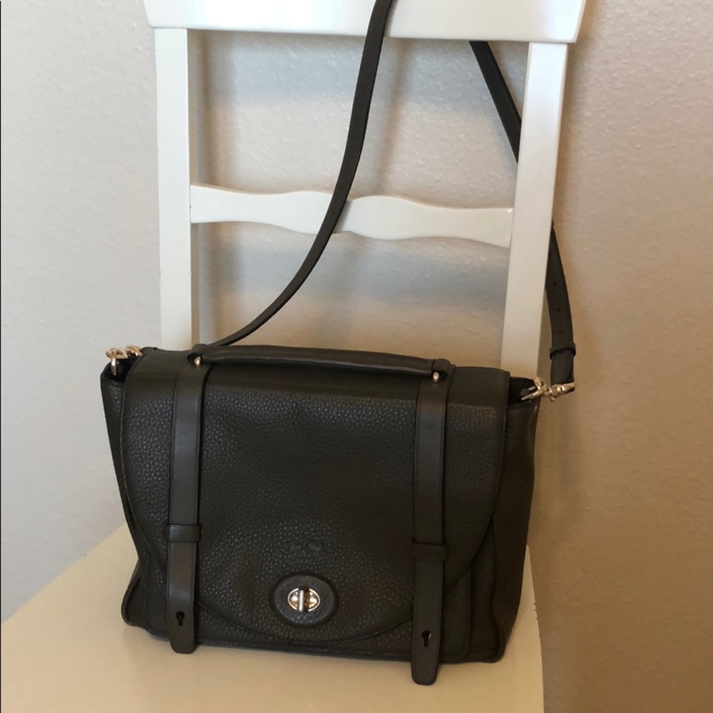 Coach Bleecker Brooklyn Olive Satchel Crossbody
